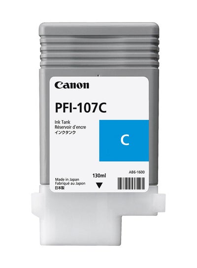 Canon Plotter Ink Tank Cartridge PFI 107 Cyan Cyan