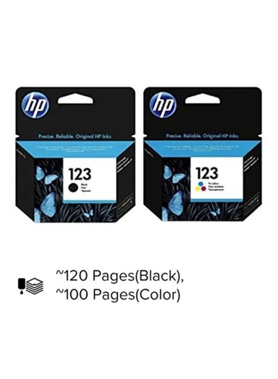 Pack Of 2 123 Ink Cartridge Set Black / Tri-colour