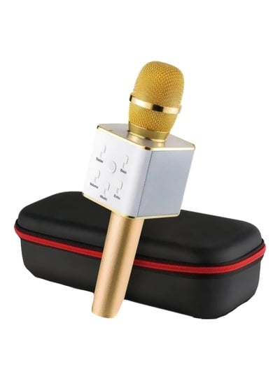 Bluetooth Karoke Microphone With Speaker 2724593635019 Gold/White