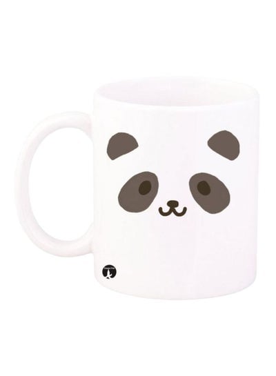 Panda Printed Coffee Mug White/Brown