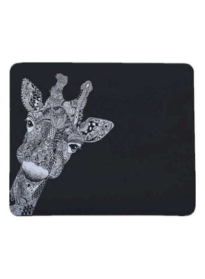 Animal Printed Mouse Pad 24x20x0.5centimeter Black