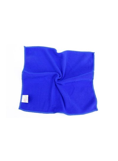 10-Piece Auto Car Wash Soft Towel Blue