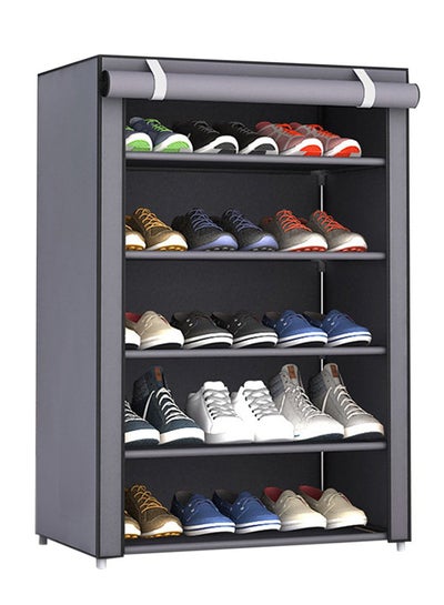 Fabric Shoes Rack Grey 60x30x90cm