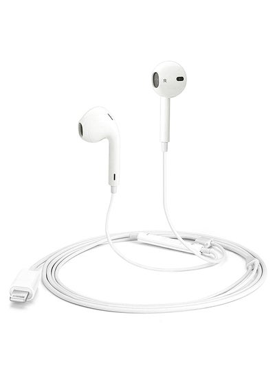Earbuds Wired In-Ear Headset White