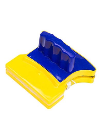 Double-Sided Magnetic Window Cleaner Brush Blue&Yellow 11*10.5*6centimeter