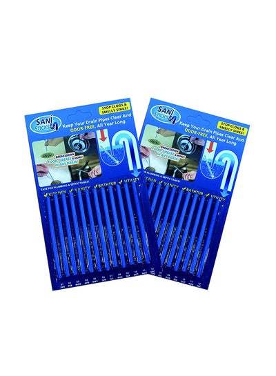 Pack Of 2 Drain Cleaning Sticks Blue 111g