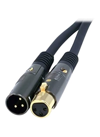Premier Series XLR Male To XLR Female Cable Black