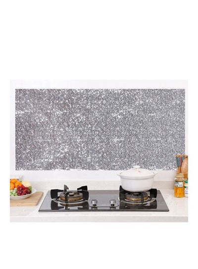 Durable Soft Kitchen Oil-proof Moisture-proof Solid Aluminum Foil Paper Silver 40 x 200centimeter