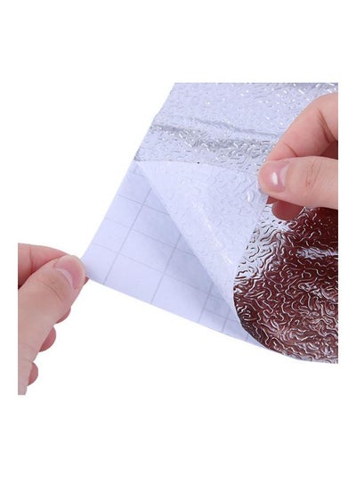 Durable Soft Kitchen Oil-proof Moisture-proof Solid Aluminum Foil Paper Silver 40 x 200centimeter