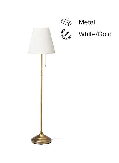 Decorative Floor Lamp White/Gold 155 x 28 x 36cm