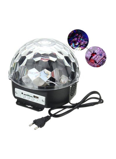 LED Crystal Magic Ball Stage Light With MP3 Player, USB/SD/Bluetooth Black 16x19cm