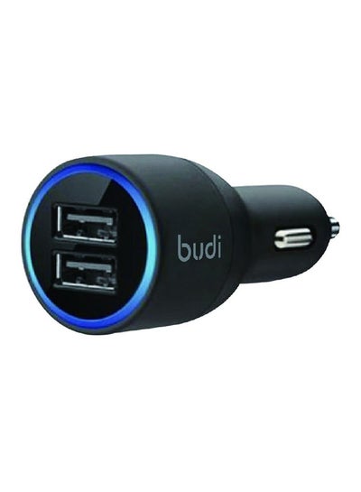 Dual USB Port Car Charger Black