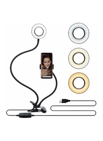USB LED Selfie Ring Lamp Black