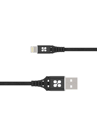 Ultra Slim Power and Data Cable with Lighting Connector Black