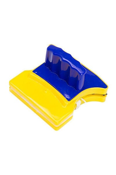 Double Sided Magnetic Window Cleaner Brush Yellow/Blue