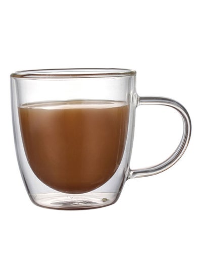 Double Wall Insulated Tea Cup Clear 350ml