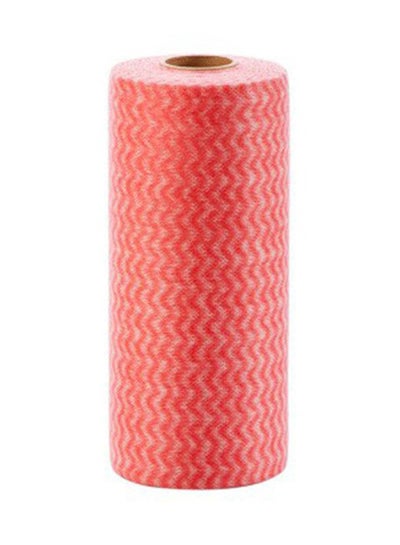 Non-woven Disposable Wiping Cleaning Cloth Roll Red