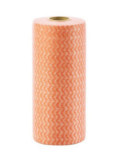 Non-woven Disposable Wiping Cleaning Cloth Roll Orange