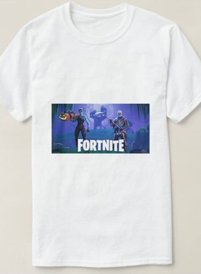 Fortnite Game Print T-Shirt White