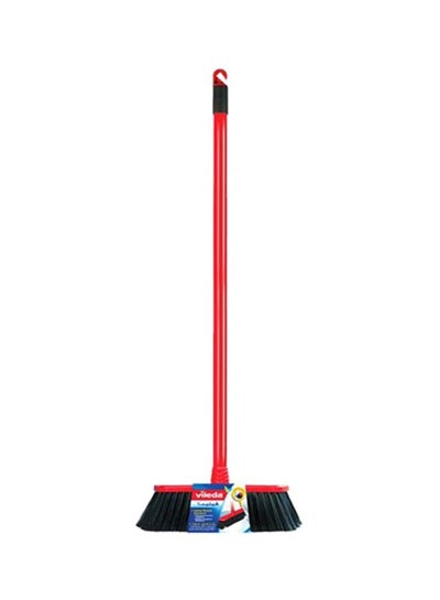 Long Handle Cleaning Broom Red/Black 98cm