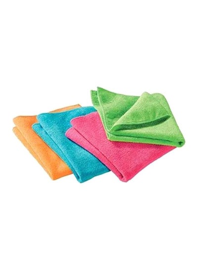 4-Piece All Purpose Cleaning Cloth Set Multicolour