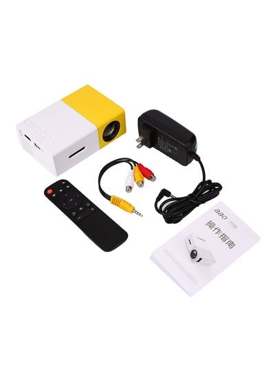 4K 3D Full HD Projector With TF Support 94315 Yellow