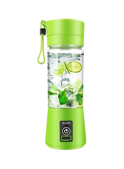 Portable USB Charging Juicer 350ml 380 ml JC0001 Green/Clear