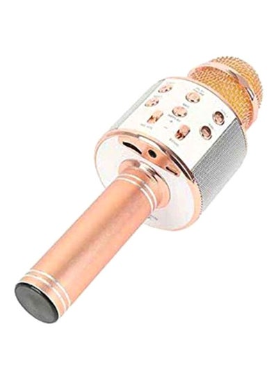 Wireless Karaoke Microphone WS-858 Rose Gold/Silver