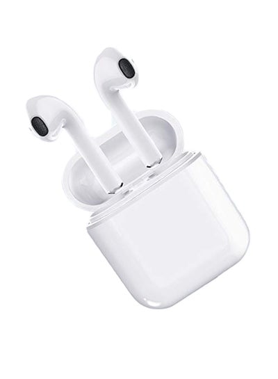 2-Piece Wireless Bluetooth In-Ear Headphone With Charging Case White