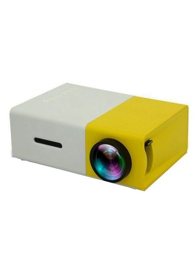 3D Mini Portable HD LED Pocket Projector XD5136002 Yellow/White