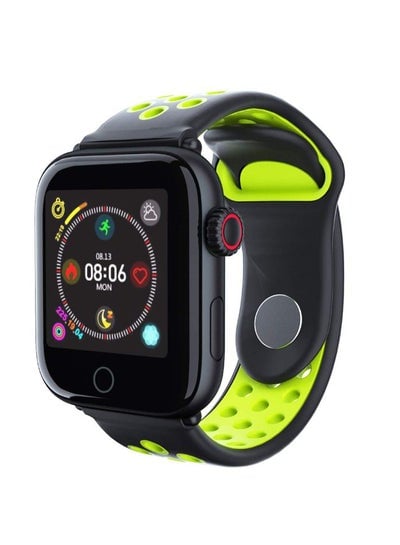 150 mAh Bluetooth Waterproof Smart Watch With Heart Rate Monitor For Samsung Galaxy S10 Black/Green