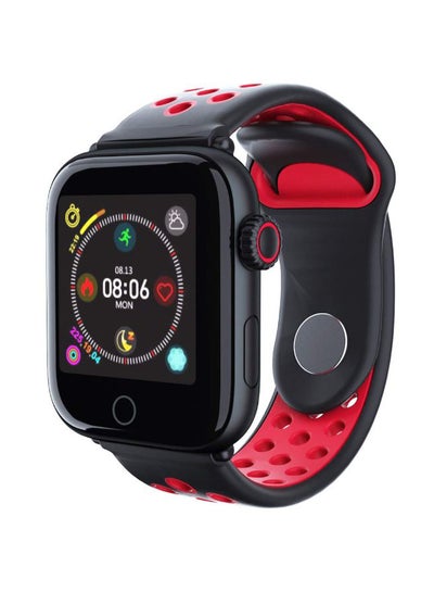 150 mAh Bluetooth Waterproof Smart Watch With Heart Rate Monitor For Samsung Galaxy S10 Plus Black/Red