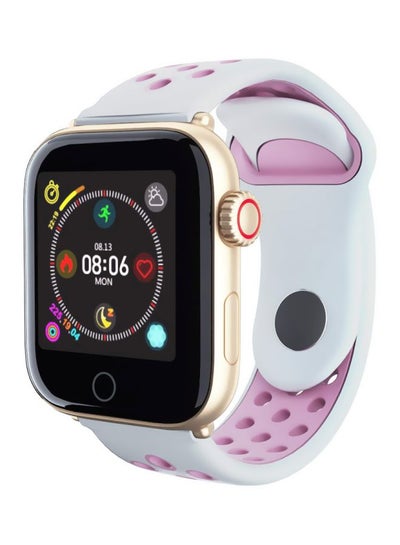 Water Resistant Bluetooth Smartwatch White/Pink/Gold