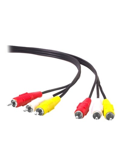 Audio Video Stereo RCA AV Cable Connector 15meter Black/Red/Yellow