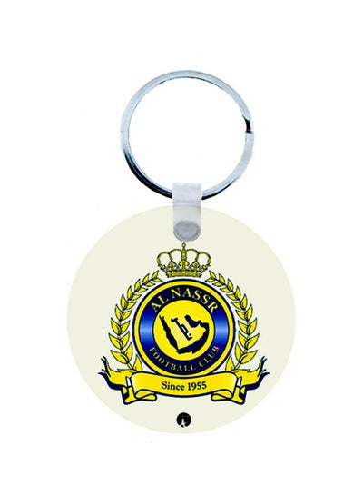 Al-Nassr Football Club Printed Wooden Keychain