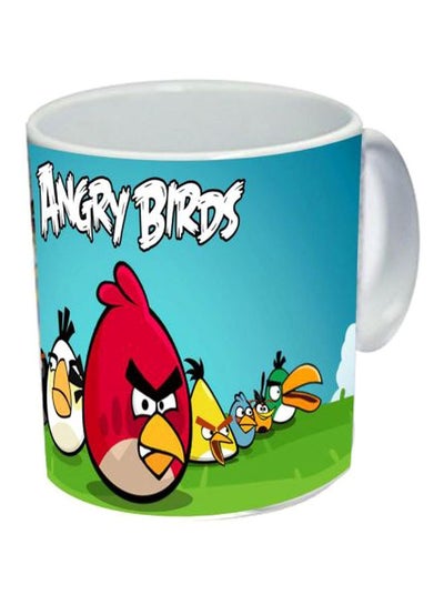 Angry Birds Printed Ceramic Mug Pink/Blue/Green Standard