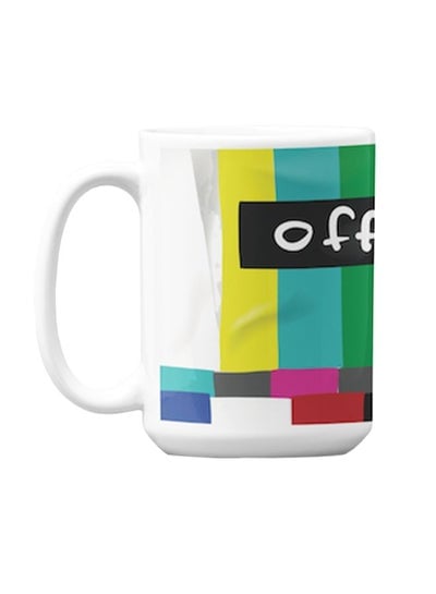 Premium Printed Ceramic Coffee Mug Multicolour 350ml