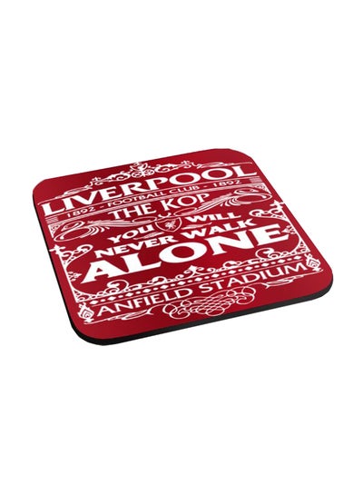 Liverpool F.C.: You'll Never Walk Alone Wooden Coaster Red 10 x 10centimeter
