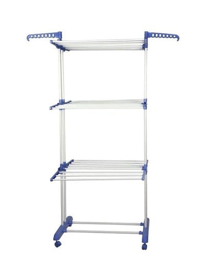 Household Clothes Drying Rack White/Blue