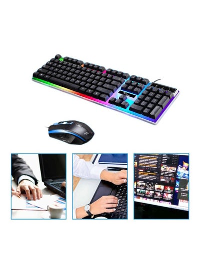 G21 Luminous Wired Gaming Mouse And Keyboard Set