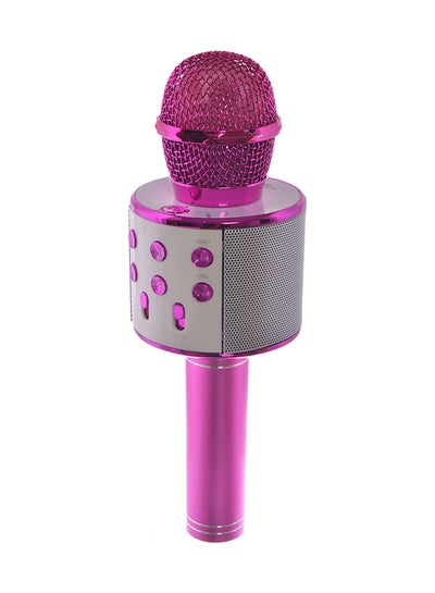 WS-858 Wireless Karaoke Microphone WS-858-Pink Pink/White