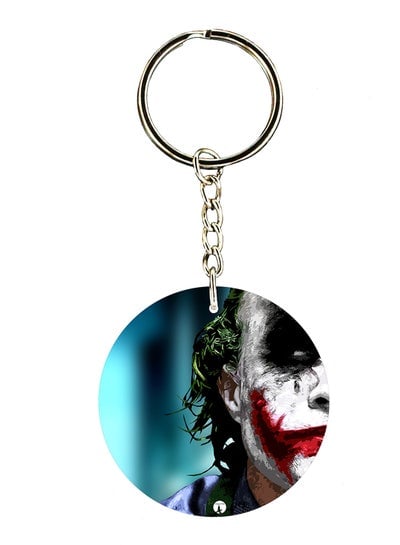 Double Side The Joker Printed Keychain
