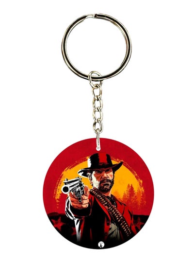 Double Sided Red Dead Redemption 2 Printed Keychain