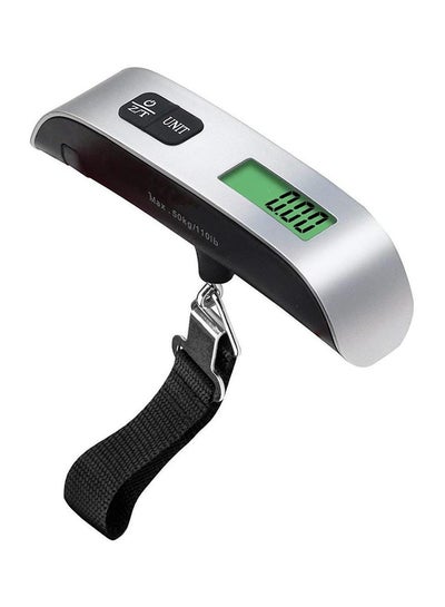 LCD Display Portable Digital Luggage Weighing Scale Black/Silver