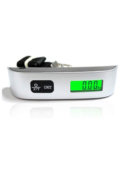 LCD Display Portable Digital Luggage Weighing Scale Black/Silver