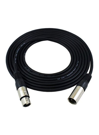 XLR Male To XLR Female Microphone Cable Black