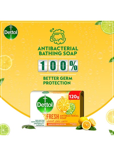 Pack of 4 Fresh Anti-Bacterial Bar Soap 120g