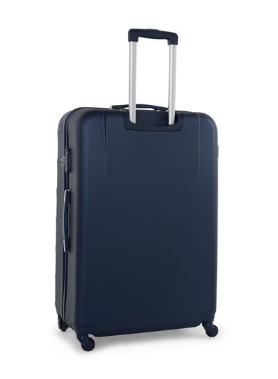 Hard Case Travel Bag Trolley Luggage Set of 3 ABS Lightweight Suitcase with 4 Spinner Wheels A207 Blue