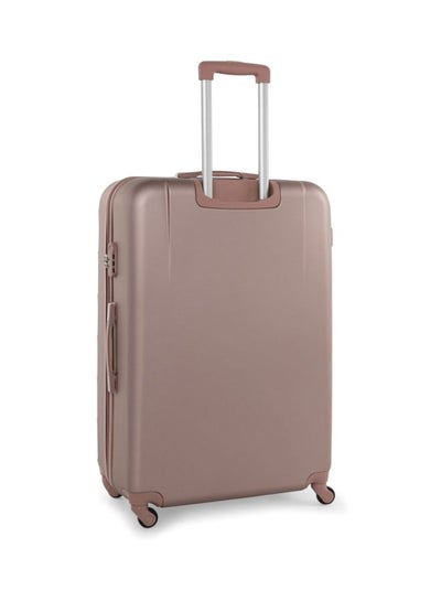 Hard Case Travel Bags Luggage Trolley ABS Lightweight Suitcase with 4 Spinner Wheels A207 Rose Gold