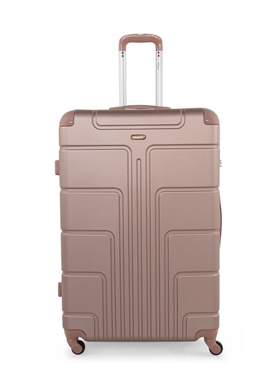 Hard Case Travel Bag Luggage Trolley ABS Lightweight Suitcase with 4 Spinner Wheels A1012 Rose Gold